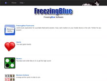 Tablet Screenshot of freezingblue.com
